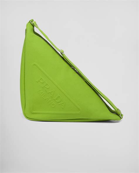 green triangle prada bag|Prada triangle bag for sale.